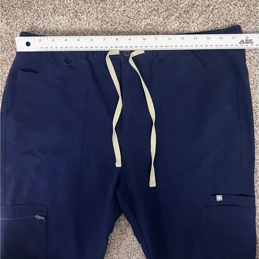 Figs Mens L Career Medical RN Minimalist FIONx Technical Cairo Cargo Scrub Pants